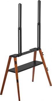 Подставка для телевизора Cactus CS-ST3645BKWN черный/орех 43"-65" макс.40кг напольный - фото 24117