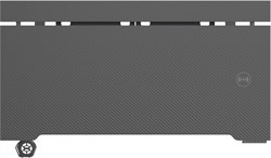 Стол для компьютера Cactus CS-EDXL-GBK столешница МДФ черный карбон каркас черный, столешница 140x60 см - фото 24186
