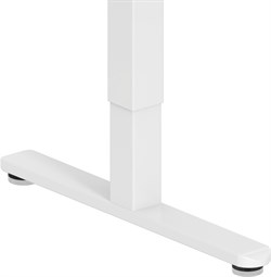 Стол для компьютера Cactus CS-EDXL-WWT угловой подъёмный столешница МДФ белый каркас белый , длины сторон 140 и 160 см, глубина 60 см - фото 24225