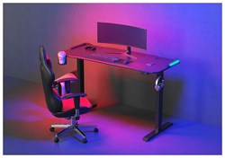 Стол Cactus CS-EDL-GBK столешница МДФ черный каркас черный, столешница 140x60 см - фото 24233