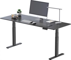 Подстолье Cactus CS-EDLF-BK каркас черный, возможные размеры столешницы: ширина 120-200 см, глубина 60-80 см - фото 24247