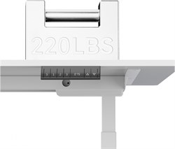 Подстолье Cactus CS-EDLF-WT каркас белый, возможные размеры столешницы: ширина 120-200 см, глубина 60-80 см - фото 24256