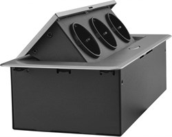 Розетка Cactus CS-SOCKET-EU3-GYBK для столешницы 26.5x11.8x6.5см серый - фото 24362