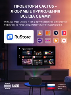 Проектор Cactus CS-PRE.01B.Full HD-A LCD 250Lm ANSI (1920x1080) 1500:1 ресурс лампы:50000часов 1xUSB typeA 1xHDMI 1кг - фото 24439