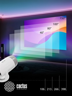 Проектор Cactus CS-PRE.01B.Full HD-A LCD 250Lm ANSI (1920x1080) 1500:1 ресурс лампы:50000часов 1xUSB typeA 1xHDMI 1кг - фото 24441