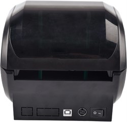Термопринтер G&G GG-D410 203dpi 152мм/с/USB для печ.накл. черный - фото 24454