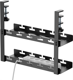 Кабель-канал Cactus CS-CM-400-2BK для столов 40x13.4x34.2см черный - фото 24502