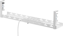 Кабель-канал Cactus CS-CM-700-1WT для столов 72.8x13x19см белый - фото 24514