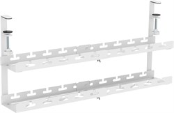 Кабель-канал Cactus CS-CM-700-2WT для столов 72.8x13.5x34.2см белый - фото 24520