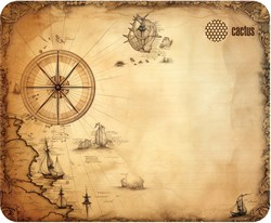 Коврик для мыши Cactus Antique map 220x180x2мм (CS-MP-P08XS) - фото 24553
