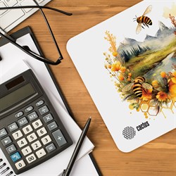 Коврик для мыши Cactus Honeybee 220x180x2мм (CS-MP-P09XS) - фото 24573