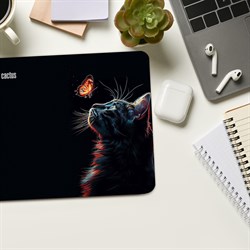 Коврик для мыши Cactus Night Cat 220x180x2мм (CS-MP-P12XS) - фото 24582