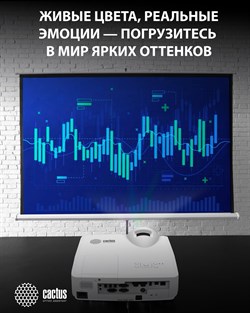 Проектор Cactus Bright CS-V3.WT 3LCD 4000Lm ANSI (1280x800) 30000:1 ресурс лампы:10000часов 1xUSB typeA 1xUSB typeB 2xHDMI 4кг - фото 25187