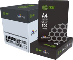 Бумага Cactus CS-LPA4120500 A4/120г/м2/500л./белый CIE170% для лазерной печати - фото 25247
