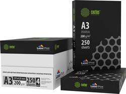 Бумага Cactus CS-LPA3200250 A3/200г/м2/250л./белый CIE170% для лазерной печати - фото 25257