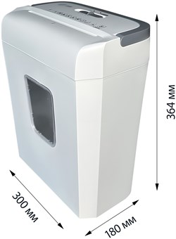 Шредер Cactus CS-SH-C4 белый (секр.P-4) фрагменты 8лист. 13лтр. скрепки скобы пл.карты - фото 25458