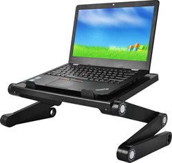 Стол для ноутбука Cactus CS-LS-T8-C черный 26x38см - фото 26517