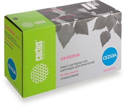 Лазерный картридж Cactus CS-CE253A (HP 504A) пурпурный для принтеров HP  Color LaserJet CM3530, CM3530fs MFP, CP3520, CP3525, CP3525dn, CP3525n, CP3525x (7'000 стр.) - фото 8755