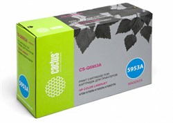 Лазерный картридж Cactus CS-Q5953A (HP 643A) пурпурный для принтеров HP  Color LaserJet 4700, 4700DN, 4700DTN, 4700HDN, 4700N, 4700PH Plus (10'000 стр.) - фото 8922