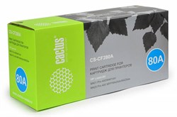 Лазерный картридж Cactus CS-CF280AS (HP 80A) черный для HP LaserJet M401 Pro 400, M401a, M401d Pro 400, M401dn, M401dne (CF399A), M401dw, M401n, M425 Pro 400 MFP, M425dn, M425dw (2'700 стр.) - фото 9062