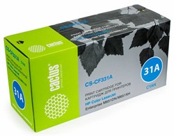Лазерный картридж Cactus CS-CF331A (HP 654A) голубой для HP Color LaserJet M651, M651dn, M651n, M651xh (15'000 стр.) - фото 9078