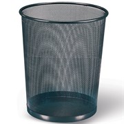 Корзина Brauberg "Germanium" для бумаг большая, 20 л, металлическая, черная