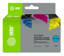 Картридж струйный Cactus CS-3YL81AE (912XL) голубой для HP OfficeJet 8012, 8014, 8015, 8017;OfficeJet Pro 8022, 8023, 8024, 8025 AIO (10.5 мл)