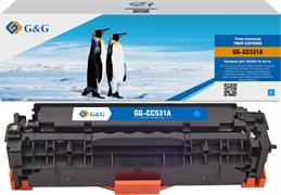 Лазерный картридж G&amp;G GG-CC531A (HP 304A) голубой для HP CLJ CP2020, CP2025, CM2320 MFP (2'800 стр.)