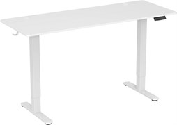 Стол для компьютера Cactus CS-EDL-WWT столешница ДСП белый, каркас белый, столешница 160x60 см