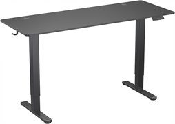 Стол для компьютера Cactus CS-EDL-BBK столешница ДСП черный каркас черный, столешница 160x60 см