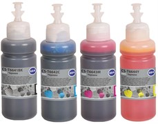 Чернила Cactus CS-T664set (664) голубой/пурпурный/желтый/черный набор для Epson L130,L110,L100,L220,L200,L310,L300,L360,L361,L380,L382,L350,L355,L365,L395,L405,L485,L495,L555,L565,L575,Expression ET-2500,ET-2550,ET-2600,ET-2650,ET-4500;WorkForce ET-14000,