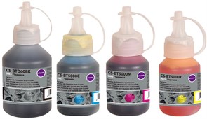Чернила Cactus CS-BTD60/BT5000SET (3*48 мл и 1*108 мл) голубой/пурпурный/желтый/черный набор для Brother HL-T4000DW, DCP-T510W, DCP-T710W, MFC-T810W, MFC-T910DW, MFC-T4500DW, DCP-T420W, DCP-T520W, DCP-T720DW, DCP-T820DW, MFC-T920DW