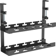 Кабель-канал Cactus CS-CM-400-2BK для столов 40x13.4x34.2см черный