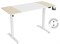 Стол Cactus CS-EDL-WWD столешница МДФ дуб молочный каркас белый, столешница 140x60 см - фото 17101