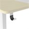 Стол Cactus CS-EDL-WWD столешница МДФ дуб молочный каркас белый, столешница 140x60 см - фото 17103
