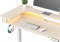 Стол для компьютера Cactus CS-EDL-DWT столешница ДСП светлый дуб каркас белый, столешница 120x60 см - фото 22182