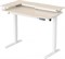 Стол для компьютера Cactus CS-EDL-DWT столешница ДСП светлый дуб каркас белый, столешница 120x60 см - фото 22191