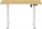 Стол для компьютера Cactus CS-ED-WTBAM столешница бамбук бежевый каркас белый, столешница 120x60 см - фото 23850