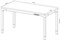 Стол для компьютера Cactus CS-ET-WWD столешница МДФ белый дуб молочный каркас белый, столешница 160x80 см - фото 24146